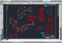 AutoCAD 2011で作成した配管施工図
