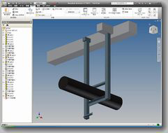 AutoCADInventorLT2011で作成した3D配管サポート